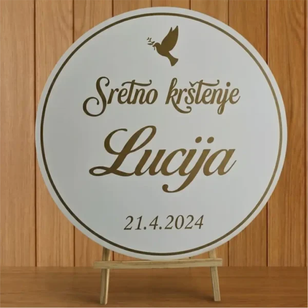 Krug za krštenje, pričest, krizmu